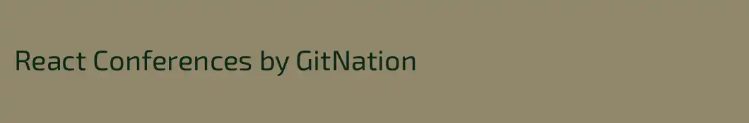 React Conferences by GitNation